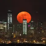 A Sublime Super Moon Over New York City
