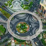 Shanghai's Innovative Pedestrian Bridge