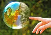 The Moment A Bubble Bursts GIF