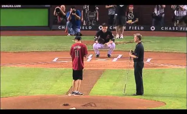 Blind Teenager Throws Out First Pitch During Baseball Playoffs